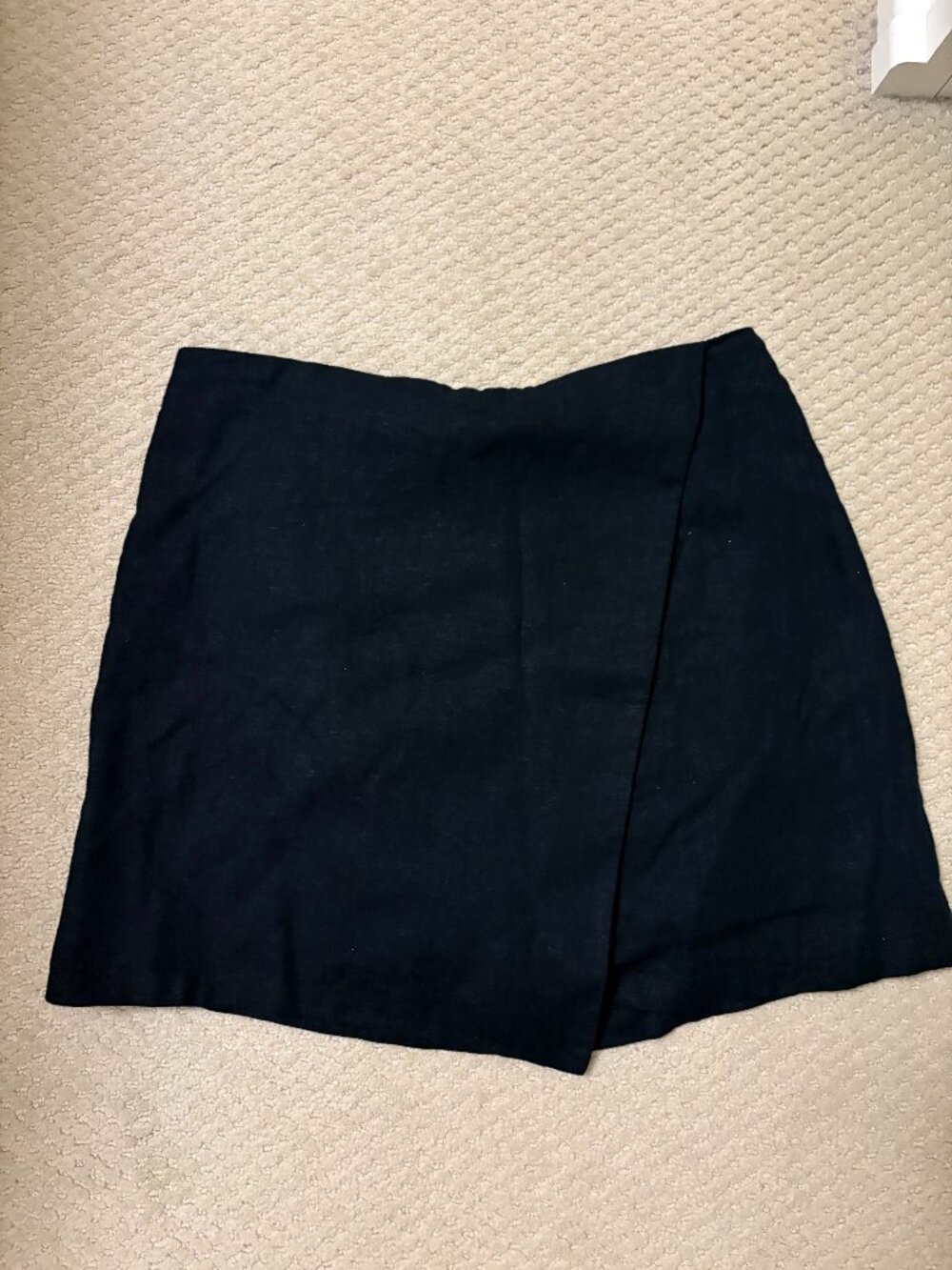 Linen Blend Mini Skort